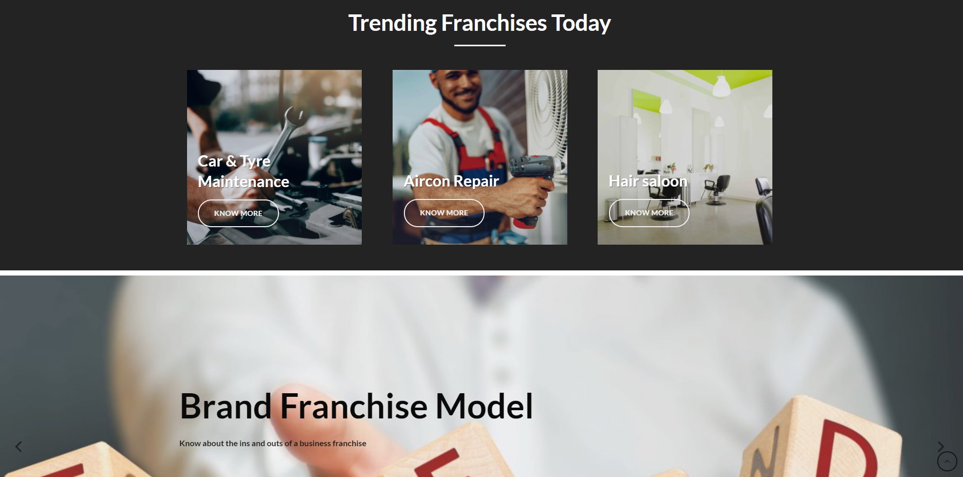 Direct Franchise Homepage 3